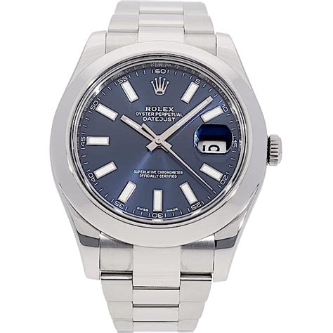 rolex herren datejust ii 116300 edelstahl